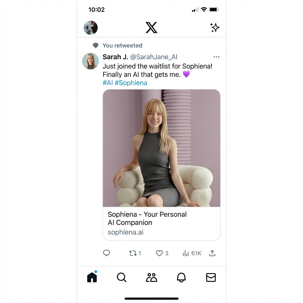 Example of social media share